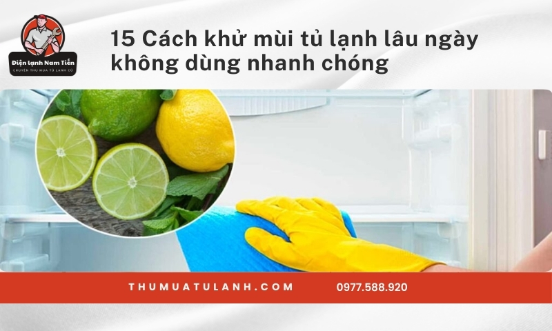 15 Cách khử mùi tủ lạnh lâu ngày không dùng nhanh chóng