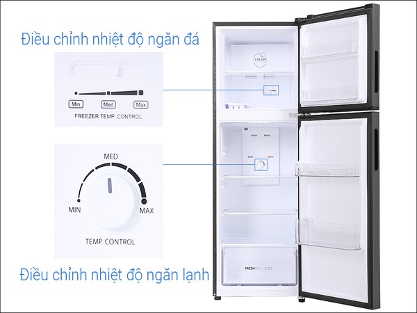 Hướng dẫn cách điều chỉnh nhiệt độ tủ lạnh AQUA có núm vặn