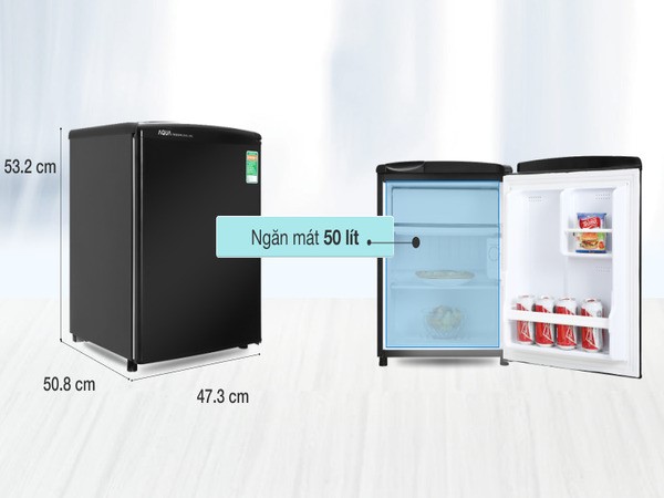 Tủ lạnh 50 lít Aqua AQR-D59FA(BS) Tủ lạnh 50 lít Aqua AQR-D59FA(BS)