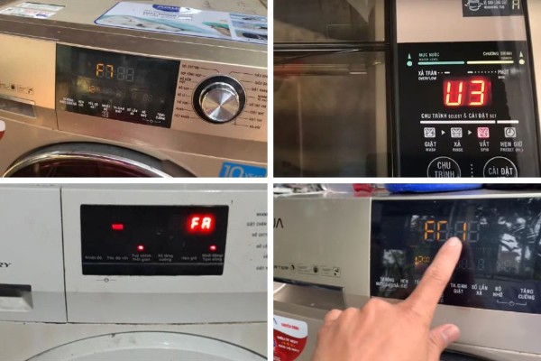 Cách nhận biết lỗi e4 và phân biệt với lỗi khác trên máy giặt Aqua