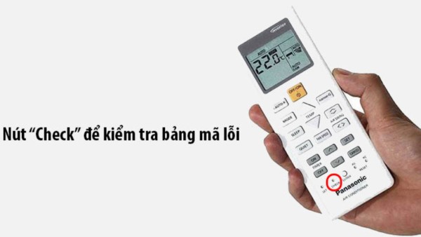 Các bước tra cứu mã lỗi điều hòa Panasonic bằng remote