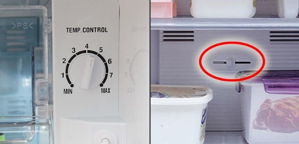 Ngăn mát tủ lạnh không lạnh do cài đặt nhiệt độ không phù hợp