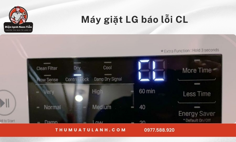 Máy giặt LG báo lỗi CL: Nguyên nhân & cách xử lý hiệu quả tại nhà