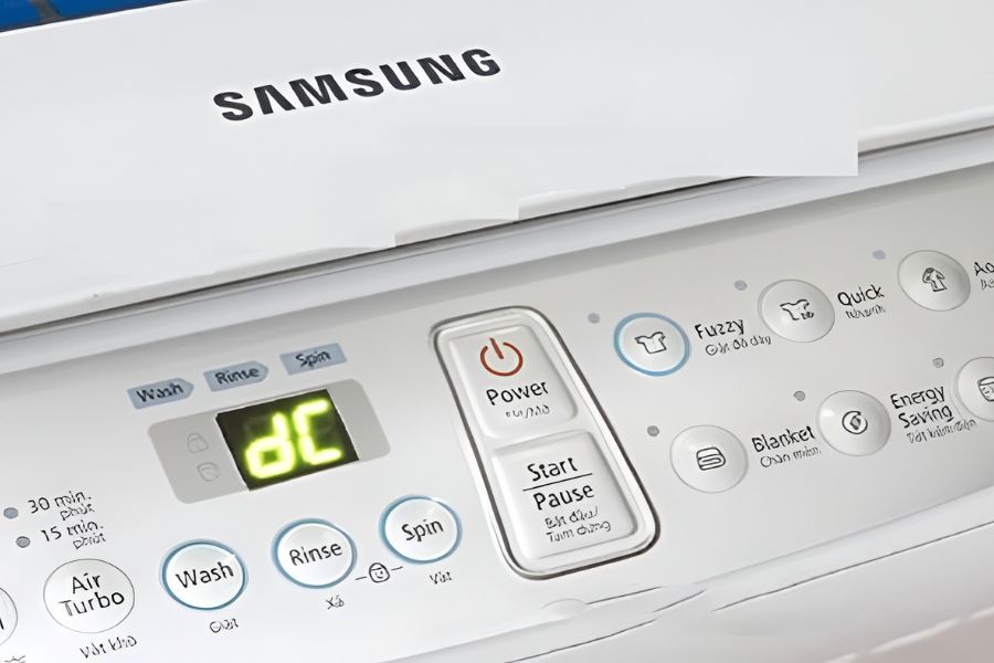 Nguyên nhân gây ra lỗi DC trên máy giặt Samsung