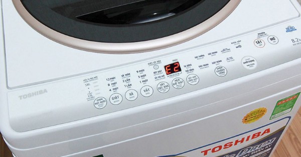 Tình trạng máy giặt Toshiba lỗi E2